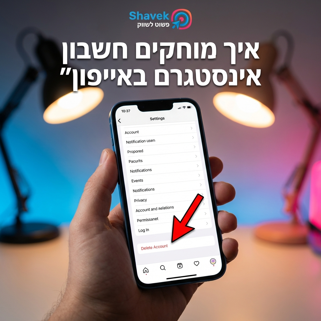 איך מוחקים חשבון אינסטגרם באייפון